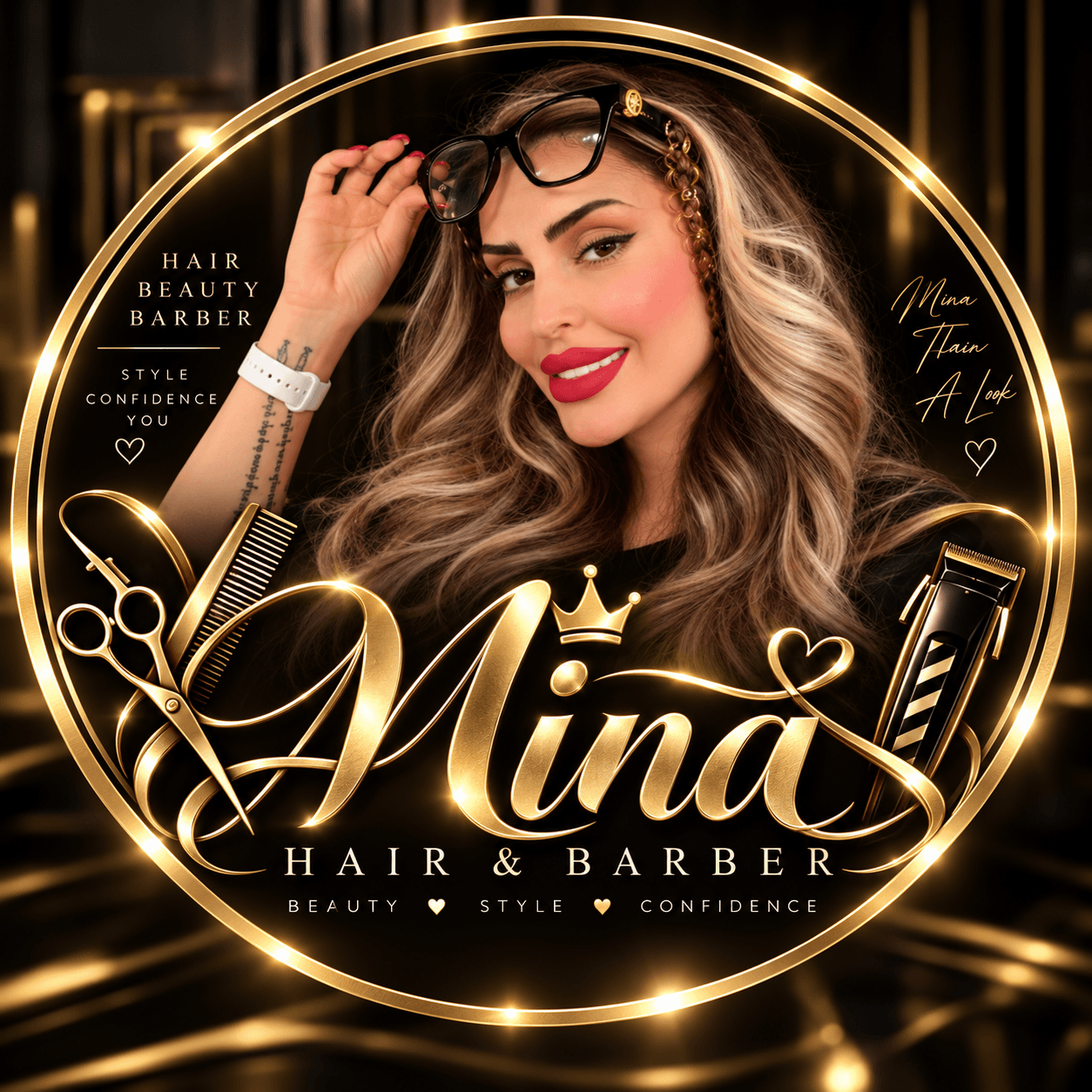 Mina Hair & Barber — supplied portrait artwork